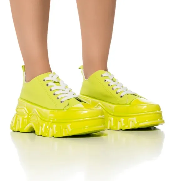 Blog Lime Platform Sneakers New In Box Brought From Akira