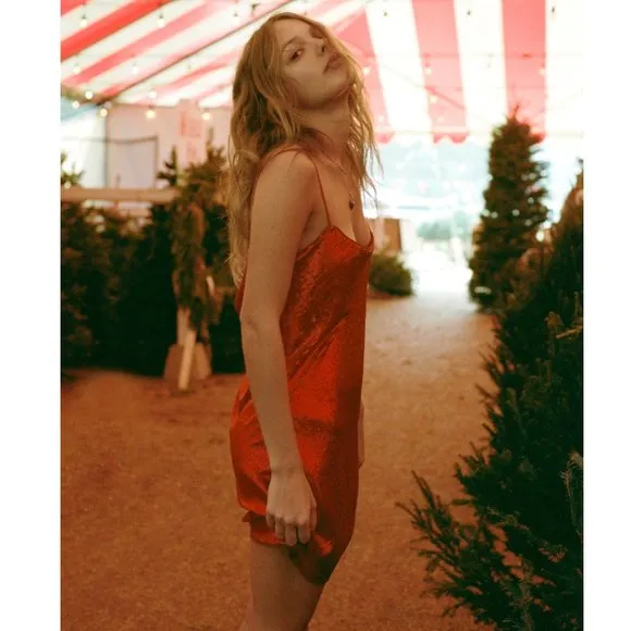 BLOGGER'S FAVE! Zara Red Sequin Mini Dress Sz M NWT