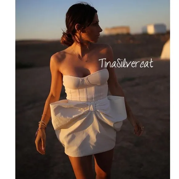 BLOGGER'S FAVE! Zara Voluminous Mini Skirt White Sz XS NWT