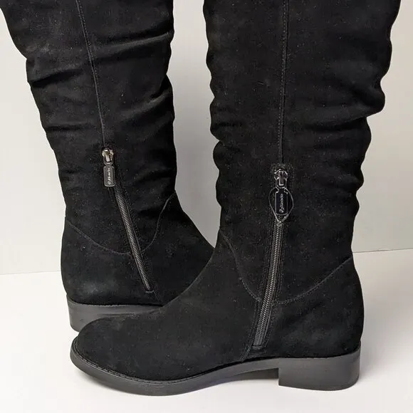 Blondo Erika Knee High Boots, Black Suede, Women's 9.5 M