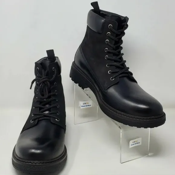 Blondo Men's Waterproof Ankle Boots Black  Lace Up B1172 014  New Multi Sizes
