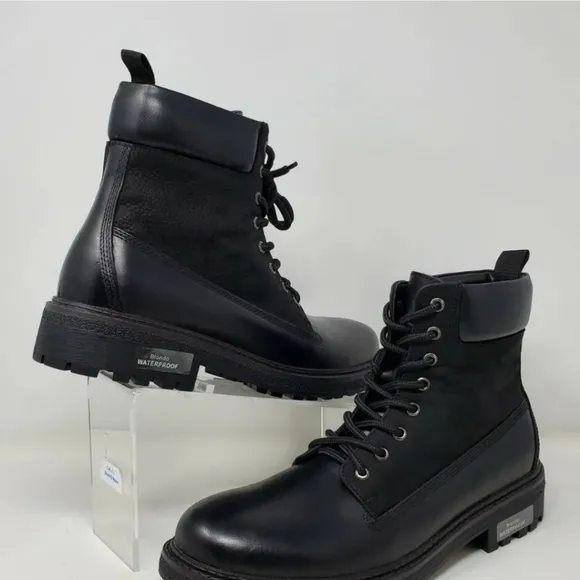 Blondo Men's Waterproof Ankle Boots Black  Lace Up B1172 014  New Multi Sizes