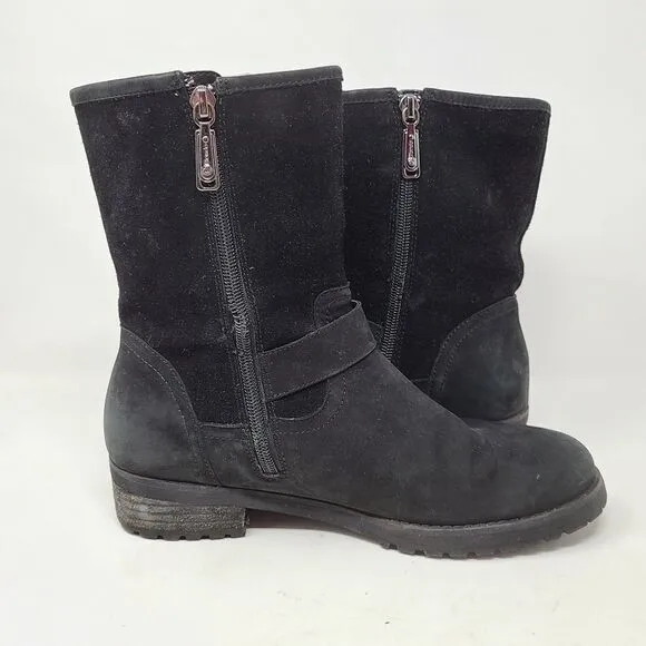 BLONDO Black Moto Nubuck Boots Waterproof 7M