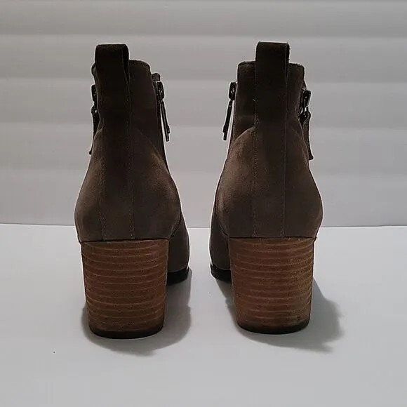 Blondo Stacked Block Heel Suede Boots