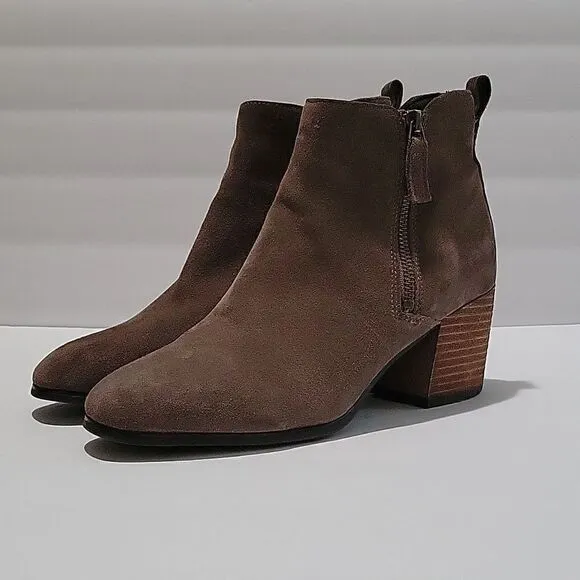 Blondo Stacked Block Heel Suede Boots