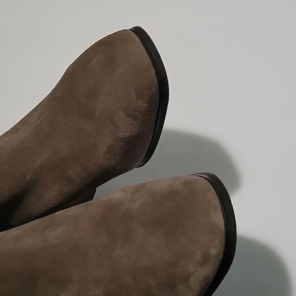 Blondo Stacked Block Heel Suede Boots