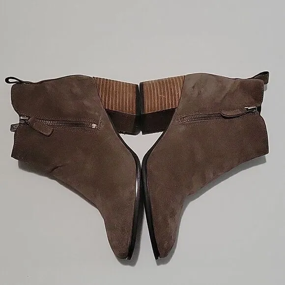 Blondo Stacked Block Heel Suede Boots