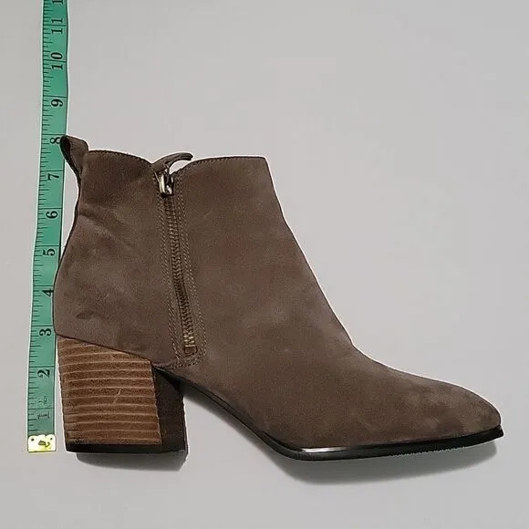 Blondo Stacked Block Heel Suede Boots