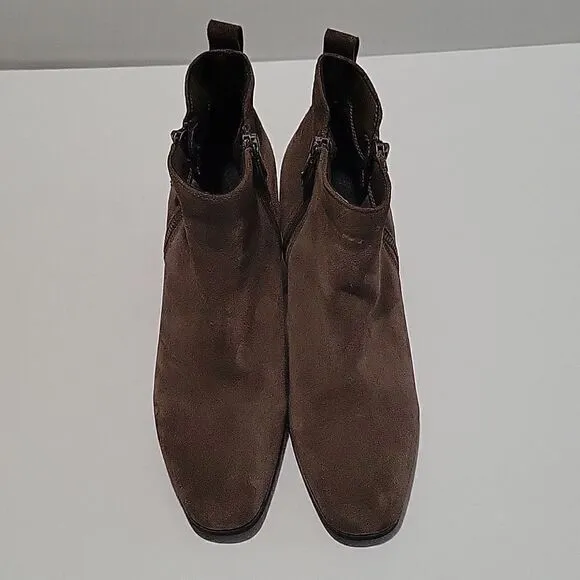 Blondo Stacked Block Heel Suede Boots