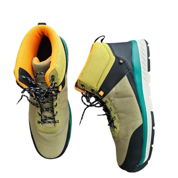 Bogs Bloom Lime Green Steel Toes Work Shoes
