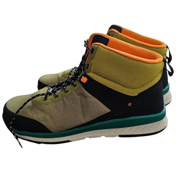 Bogs Bloom Lime Green Steel Toes Work Shoes
