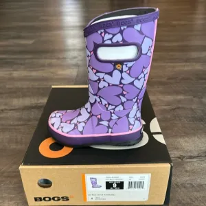 BOGS Puddle Heart Purple/Lavender Boots Toddler size 9