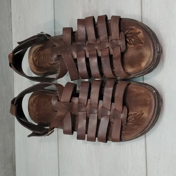 Born Women Claudy Comfort Leather Sandals shoes sz 9