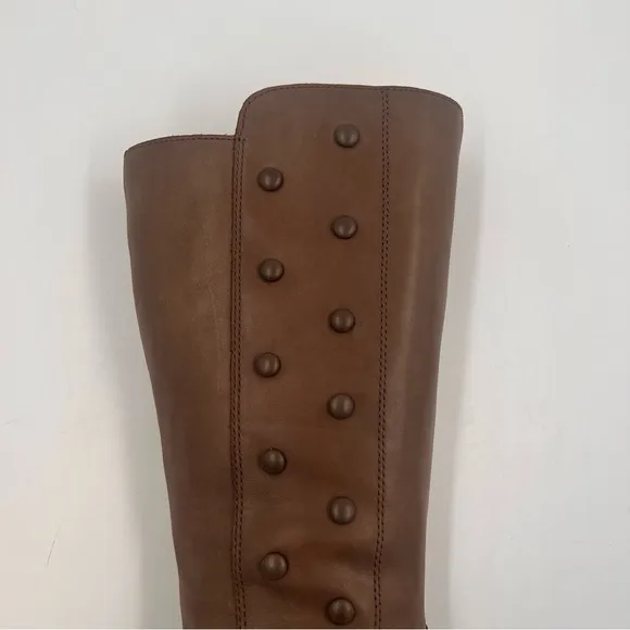 Born Women’s Martika Leather Studded Riding Boots Cosmic Brown Size 7
