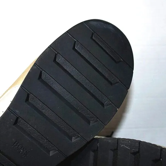 BOSS Hugo Boss Gold &amp; Black Sneakers Men’s Size 43 (US 10) – Designer Street Sty