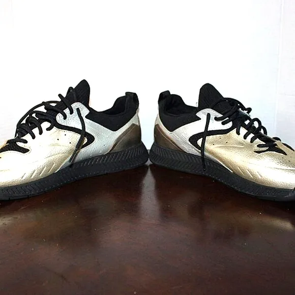 BOSS Hugo Boss Gold &amp; Black Sneakers Men’s Size 43 (US 10) – Designer Street Sty