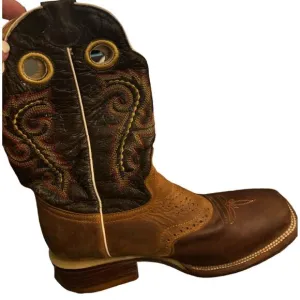 Botas Doble R Boots Size 6, Square Toe, Brown