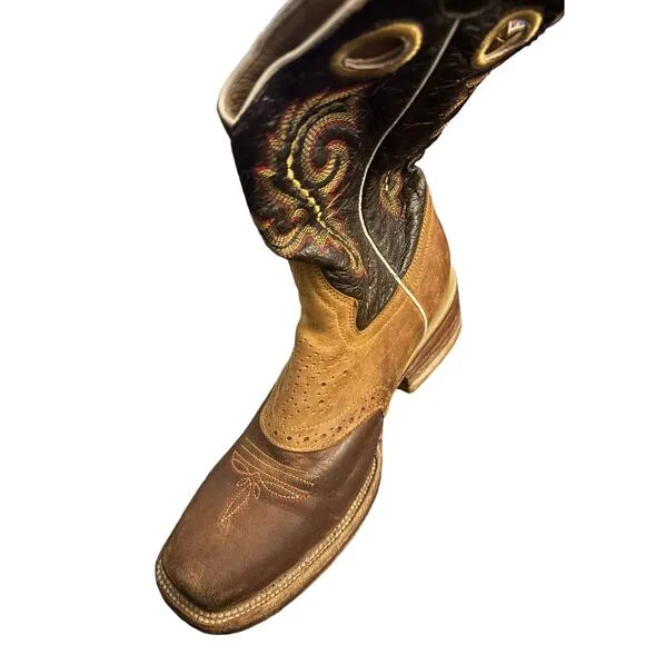 Botas Doble R Boots Size 6, Square Toe, Brown