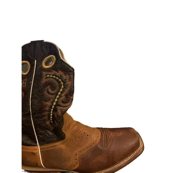 Botas Doble R Boots Size 6, Square Toe, Brown