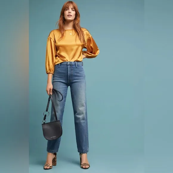 BOYISH: Carter High-rise Straight Ankle Jeans