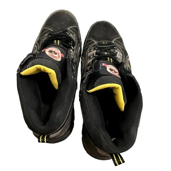 BRAHMA BOOTS- MENS BLACK STEEL TOE LACE UP WORKING BOOTS SIZE 10