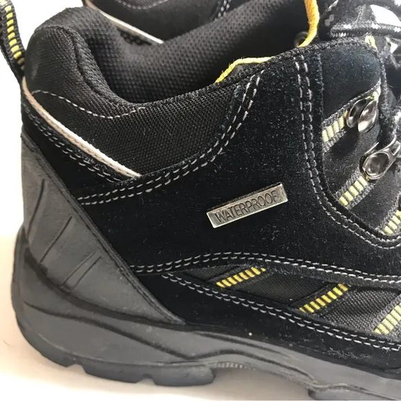 Brahma Kane Black Leather Work Safety Steel Toe Boots