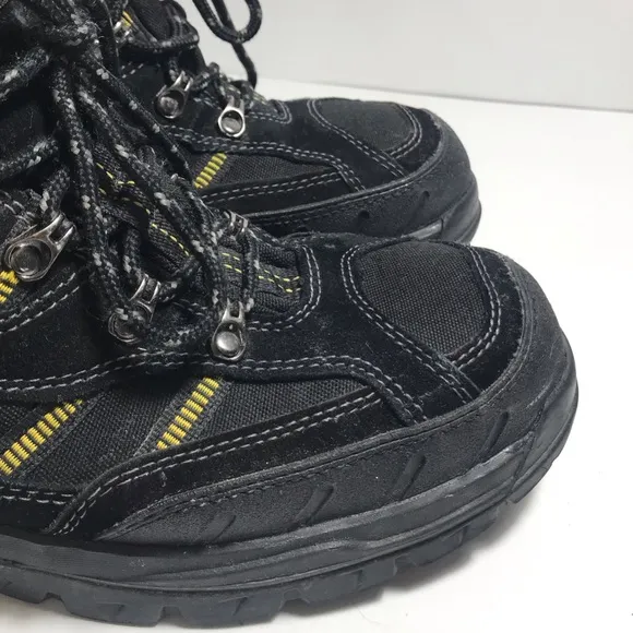 Brahma Kane Black Leather Work Safety Steel Toe Boots
