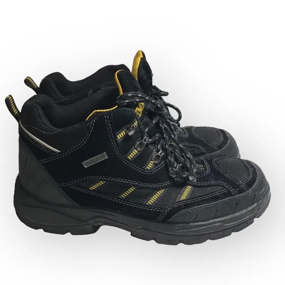 Brahma Kane Black Leather Work Safety Steel Toe Boots