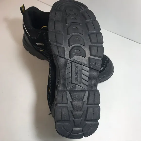Brahma Kane Black Leather Work Safety Steel Toe Boots