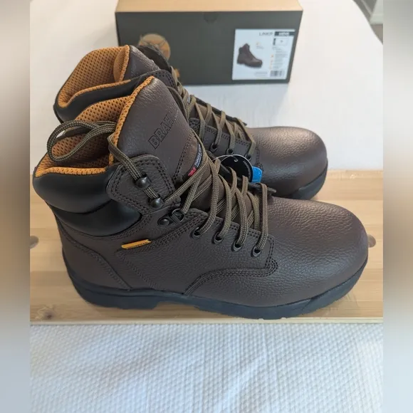 Brahma Men's Liner  Steel Toe Work Boots Slip Resis Multiple Sizes  11.5