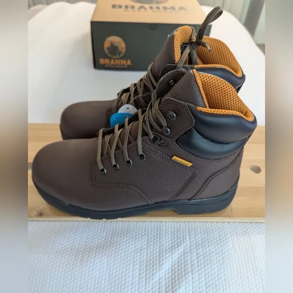 Brahma Men's Liner  Steel Toe Work Boots Slip Resis Multiple Sizes  11.5