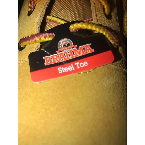 Brahma Mens Steel Toe Work‎ Boots, Brand New Never Worn! Size 10