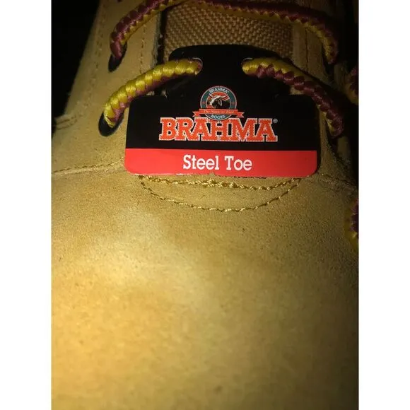 Brahma Mens Steel Toe Work Boots, Brand New Never Worn!‎ Size 7!