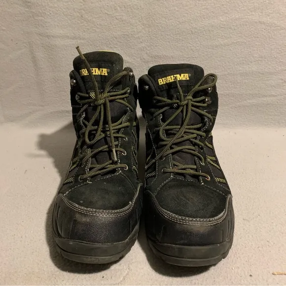 Brahma Mens Waterproof Steel Toe Hiking Work Boots ASTMF2413-18 Size 13 Black