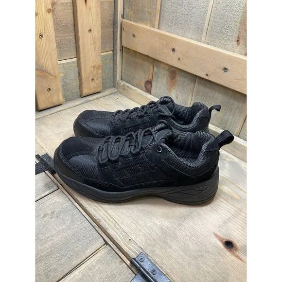 𝅺BRAHMA Steel Toe Safety Slip &amp; Oil Resistant Men's Work Shoes Size 7 All Black