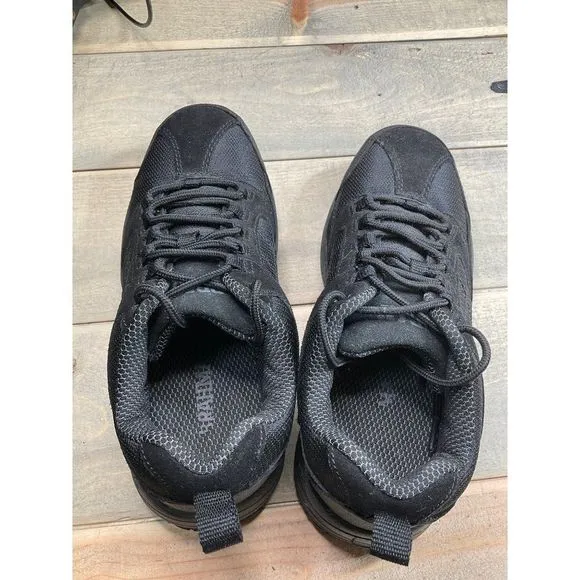 𝅺BRAHMA Steel Toe Safety Slip &amp; Oil Resistant Men's Work Shoes Size 7 All Black