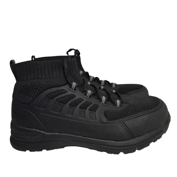 Brahma Steel Toe Work Shoes Slip Resistant Mens SZ 7.5 Black Blast Off Enduropro