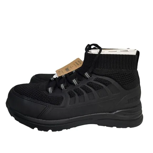 Brahma Steel Toe Work Shoes Slip Resistant Mens SZ 7.5 Black Blast Off Enduropro