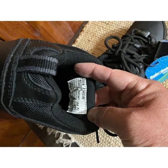 Brahma steel toe weatherproof black work shoes 7.5