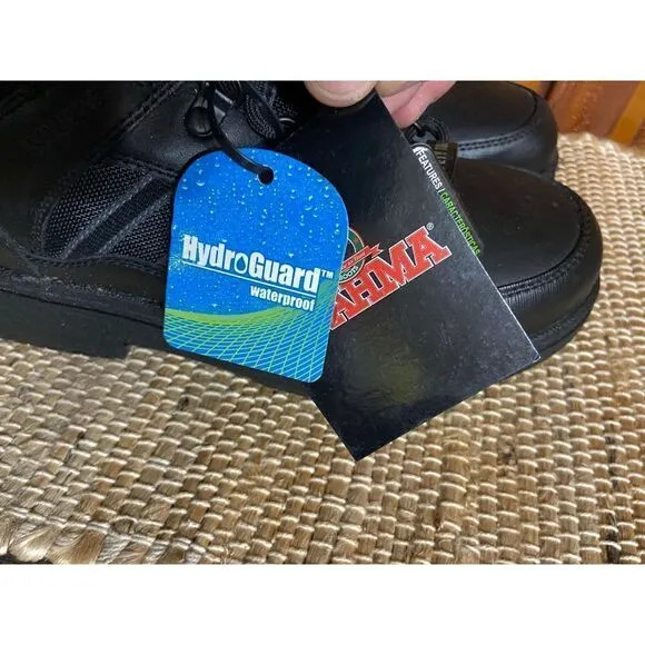 Brahma steel toe weatherproof black work shoes 7.5