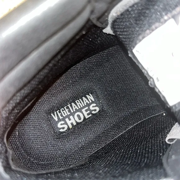 Brand New Unisex Steel Toe Black Work Combat Boots By:Vegetarian Shoes Size:38/8