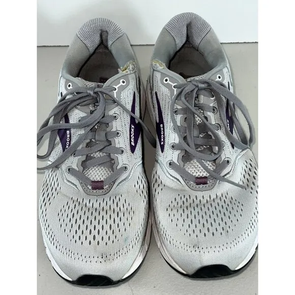 Brooks Ariel Womens Stability Running Shoes Gray &amp; Purple Size  11