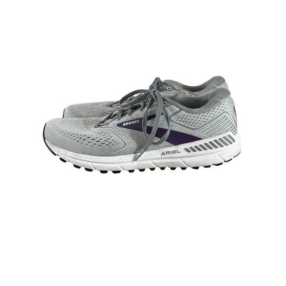 Brooks Ariel Womens Stability Running Shoes Gray &amp; Purple Size  11
