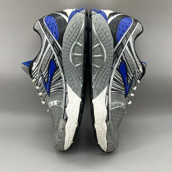 Brooks Beast 12 Running Sneakers Men Size 9.5 D Sliver Blue Mesh Comfort Shoes