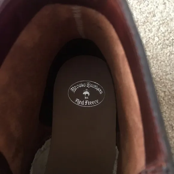 Brooks Brothers Red Fleece brown leather derby mens shoes size 11 LIKE NEW