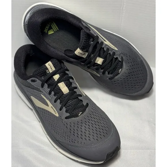 BROOKS Dyad 10 Mens WIDE-2E Sz 12.5 Comfort Walking Running Sneakers Grey