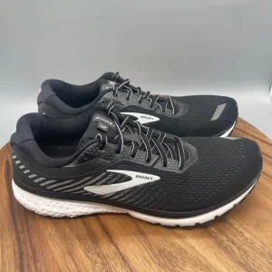 Brooks Ghost 12 Shoes Mens Size 11.5 D Black Running Trainer Jogging Gym Comfort
