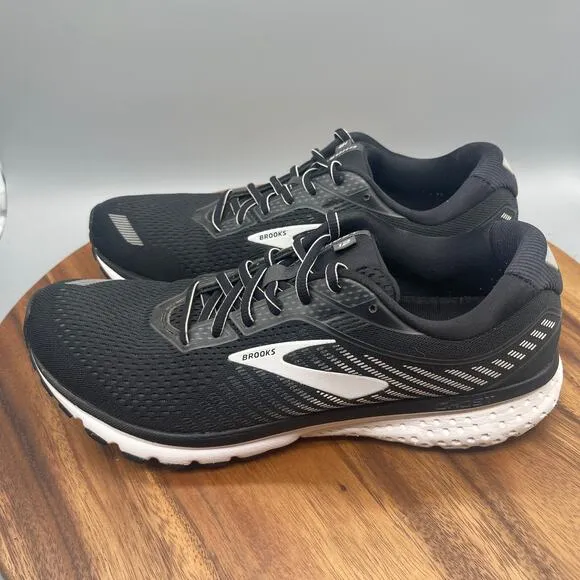 Brooks Ghost 12 Shoes Mens Size 11.5 D Black Running Trainer Jogging Gym Comfort
