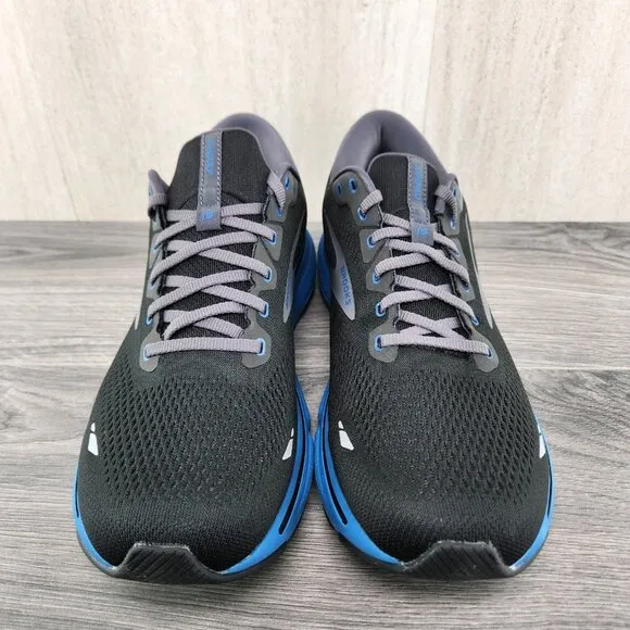 Brooks Ghost 15 Size 14 Mens Black Blackened Pearl Blue Athletic Running Shoes