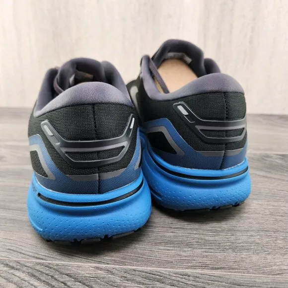 Brooks Ghost 15 Size 14 Mens Black Blackened Pearl Blue Athletic Running Shoes